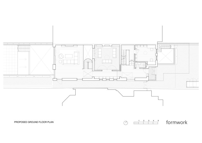 Plan of Crouch End House by Formwork Architects