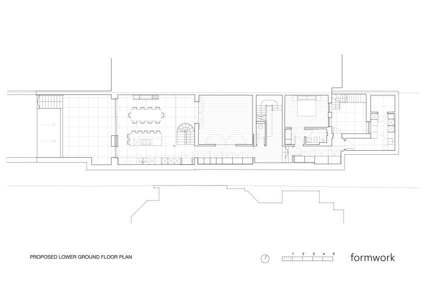 Plan of Crouch End House by Formwork Architects