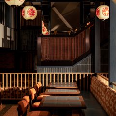 Genso restaurant at Hong Kong's Sha Tin Racecourse, designed by Joyce Wang Studio