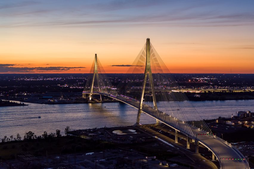 Bridge from Detroit to Canada