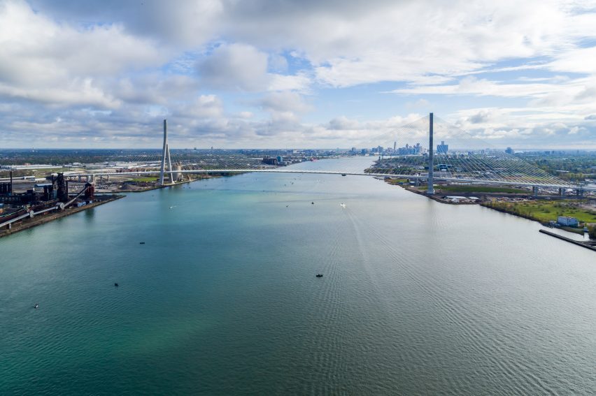 Bridge from Detroit to Canada