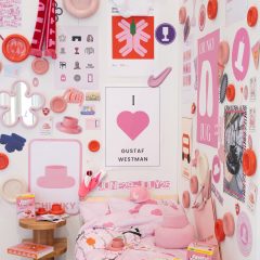 Pink pop-up shop by Gustaf Westman