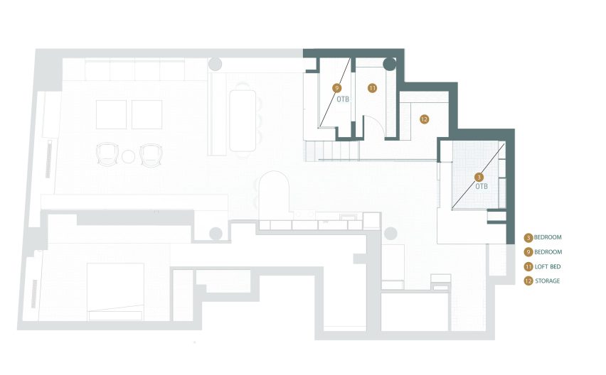 Herring Factory Loft upper floor plan