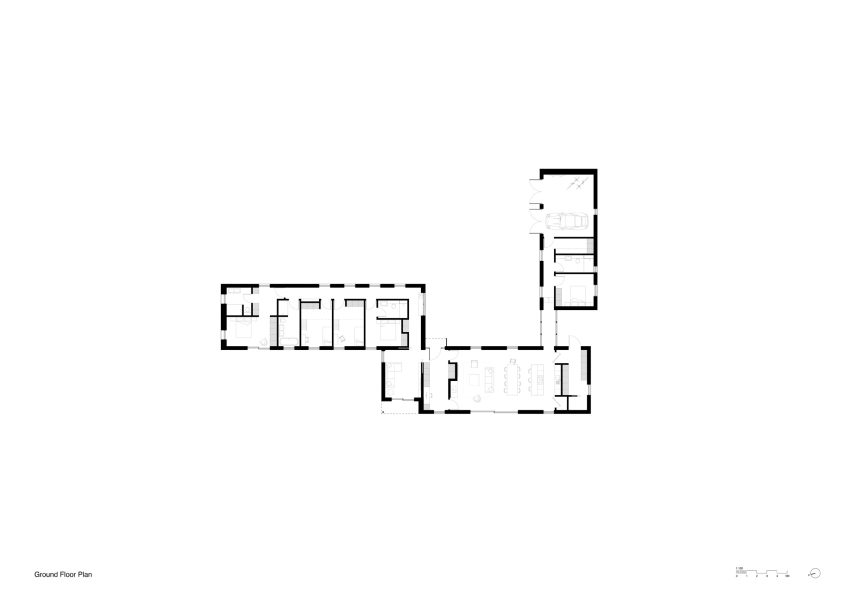Plan of House in a Clearing by TaylorHare Architects