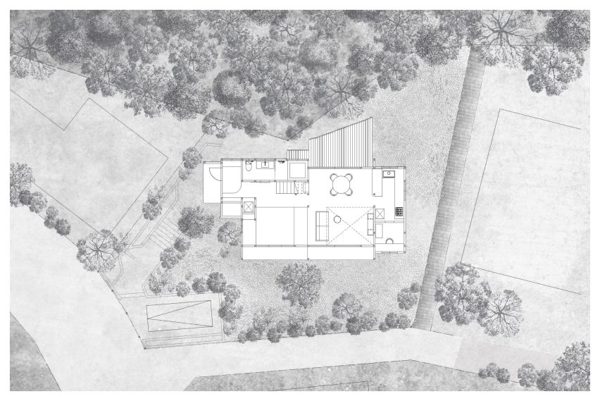Plan of Green Sandwich House by HYAN