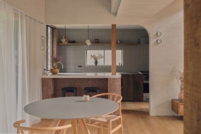 Dining area at home renovation by HYAN