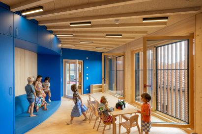 Children playing at daycare centre in Munich