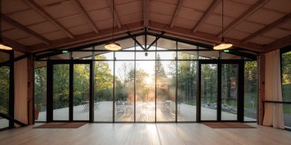 La Source Vive concert hall by PCA-Stream glazed foyer