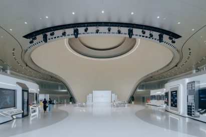 Interior view of the Tengyun Center by MAD