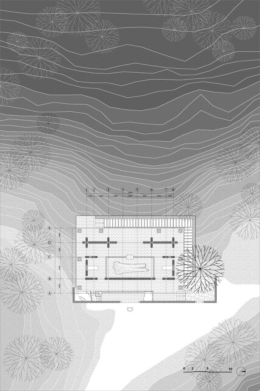 Plan of Nanhai Buddha Pavilion by DoDesign