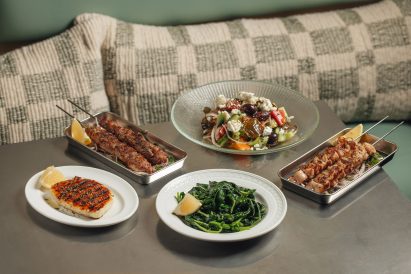 Food and steel table at Zylia
