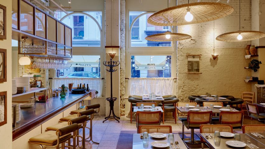 Interior of Zylia restaurant