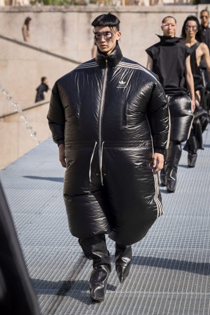 Rick Owens inflatable tracksuits Paris Fashion Week
