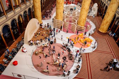 Playground installation in National Building Museum