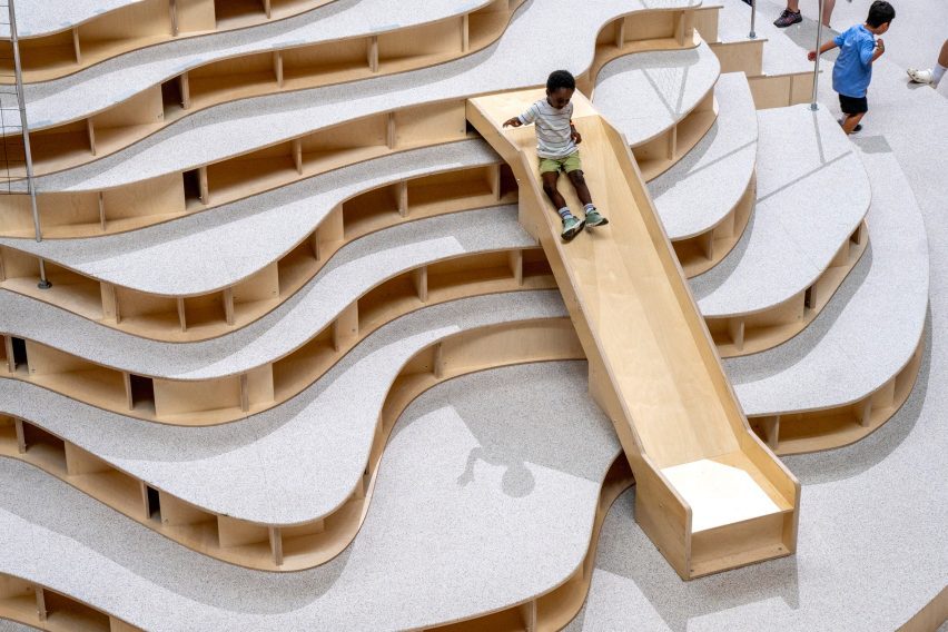 Playground installation in National Building Museum