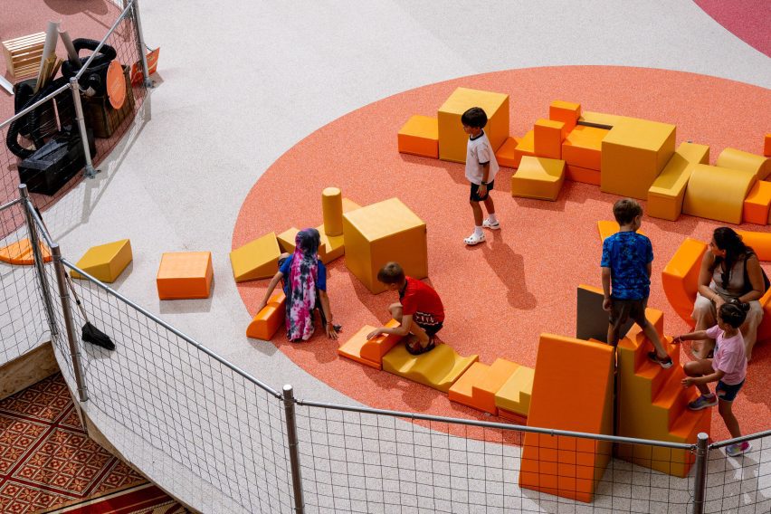 Playground installation in National Building Museum
