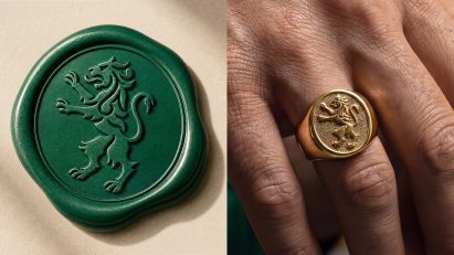 Lion on a signet ring