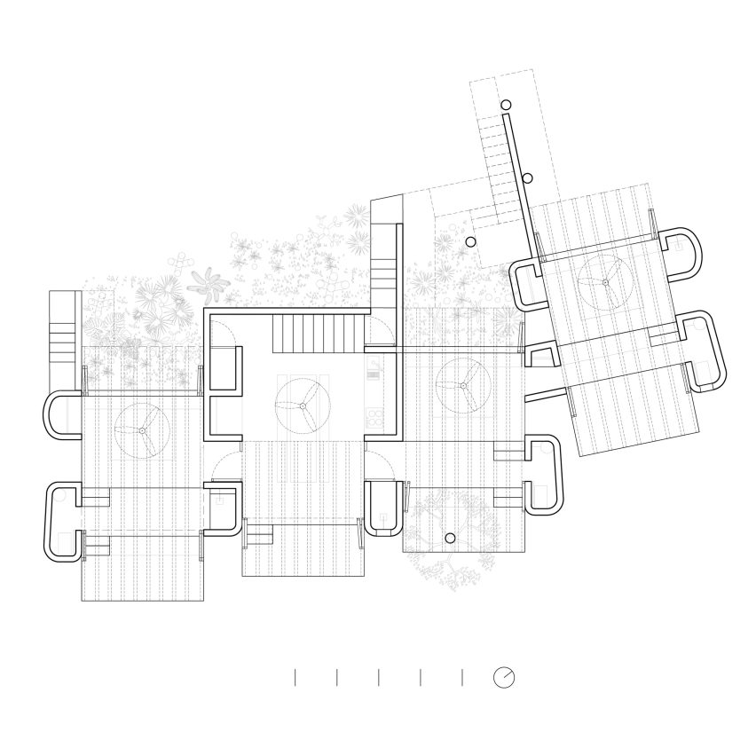 Plan of Casa Diez Pies by Studio Font