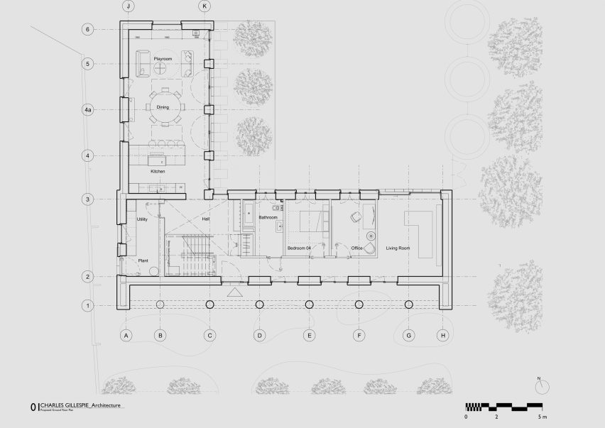 Ground floor plan of The Linhay