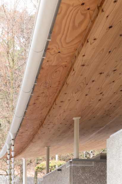 Sweeping roof canopy