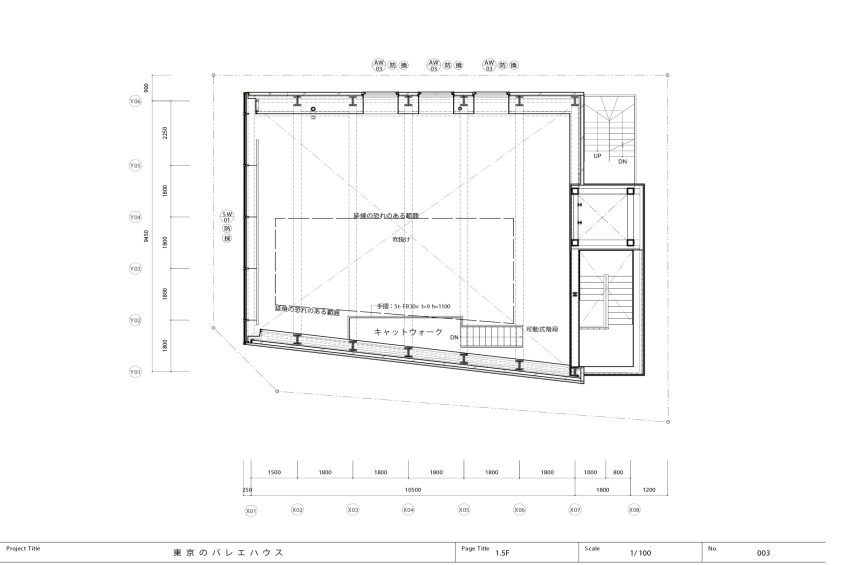 Ballet studio plan