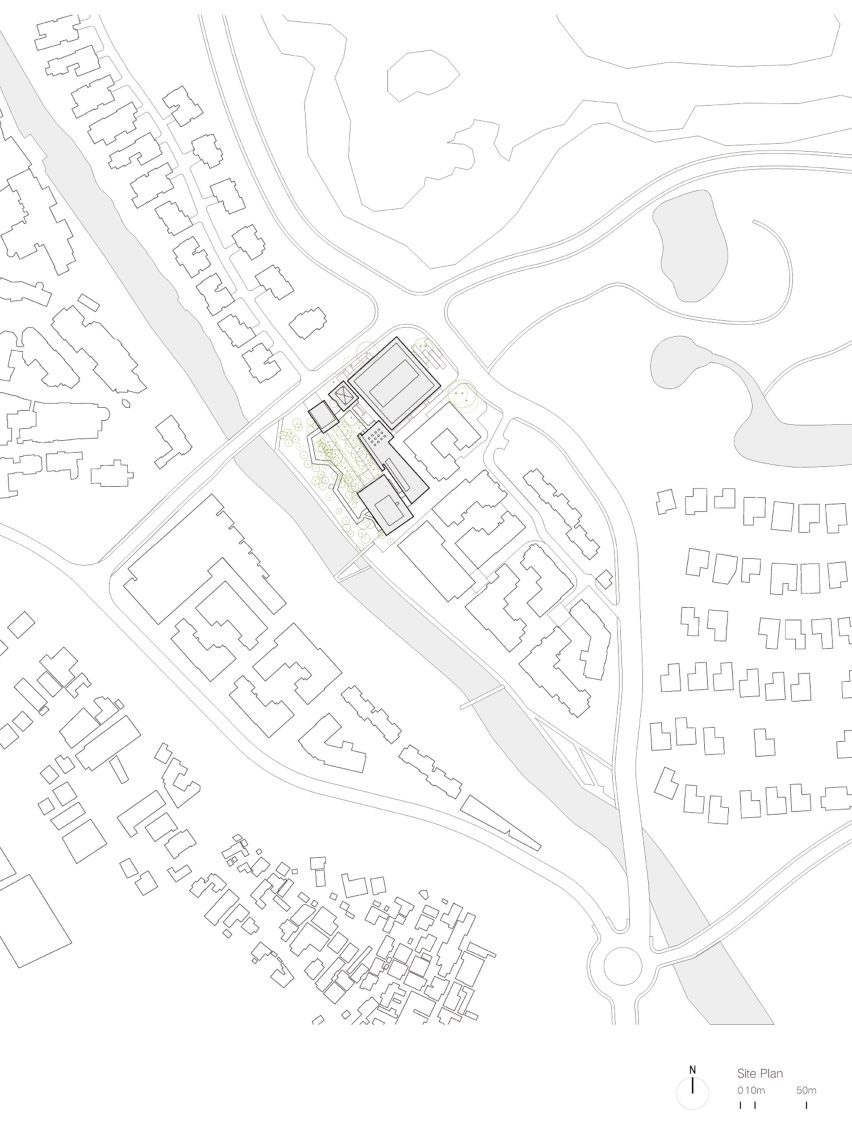 Site plan of Aranya Art Centre Guangzhou by Vector Architects