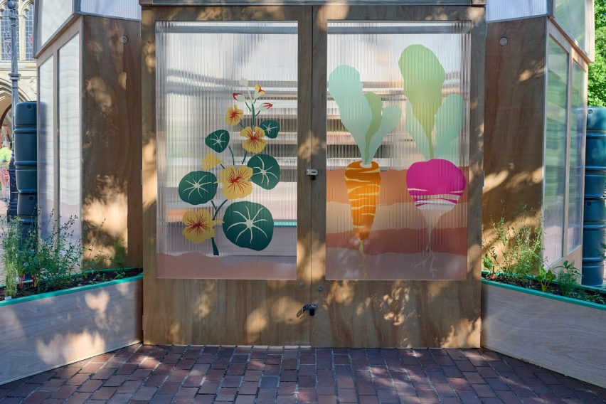 The Veggery greenhouse at the Barbican by Studio Folk Architects and Raskl