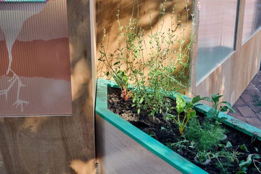 The Veggery greenhouse at the Barbican by Studio Folk Architects and Raskl