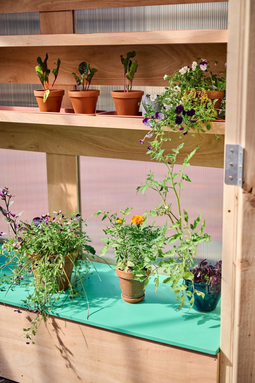 The Veggery greenhouse at the Barbican by Studio Folk Architects and Raskl