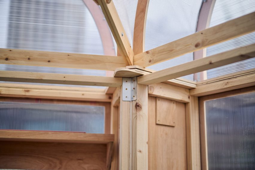 The Veggery greenhouse at the Barbican by Studio Folk Architects and Raskl