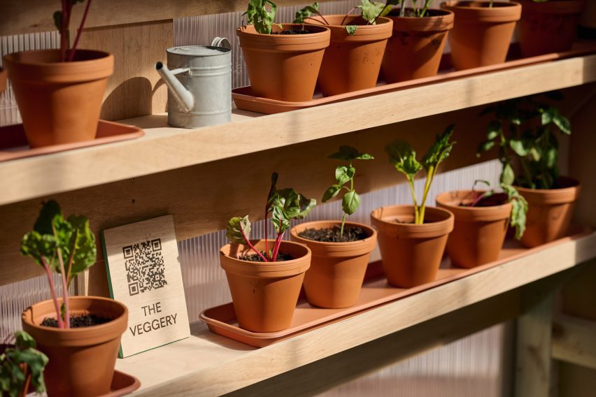 The Veggery greenhouse at the Barbican by Studio Folk Architects and Raskl