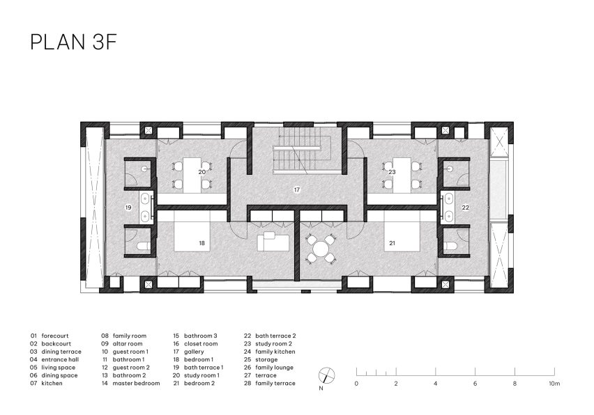 Plan of 100 Windows by Inrestudio