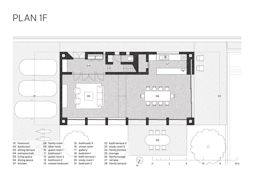 Plan of 100 Windows by Inrestudio