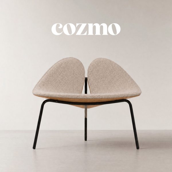 Photo of a chair with Cozmo logo