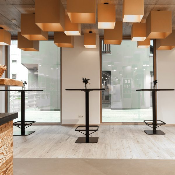 Photo of a hotel lobby