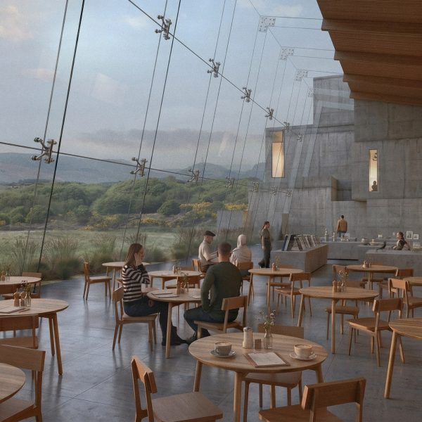 Render of converted industrial mill in the Lake District