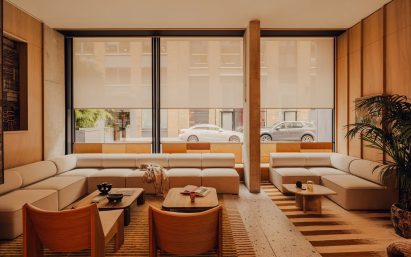 Lobby area at Aethos Shoreditch