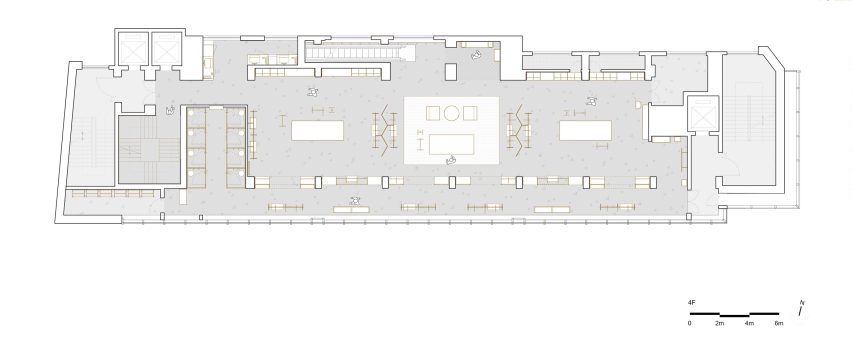 Zara Shanghai flagship fourth floor plan by AIM Architecture