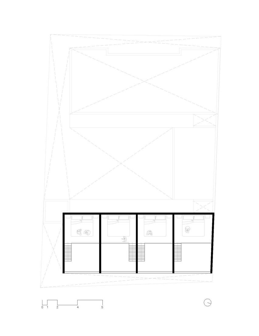 Estudio Zero Amplitude Co-living plans
