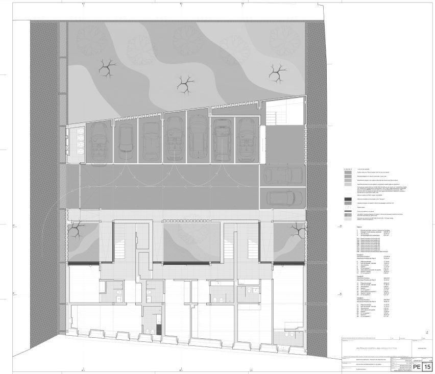 Plan of Praia do Bom Sucesso by António Costa Lima Arquitectos
