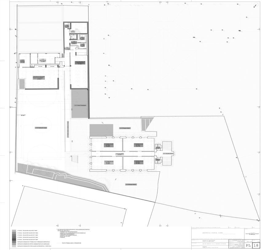 Plan of Colégio de Santa Maria by António Costa Lima Arquitectos