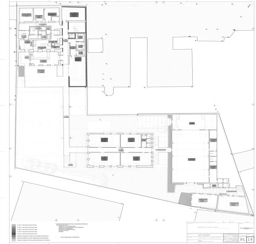 Plan of Colégio de Santa Maria by António Costa Lima Arquitectos