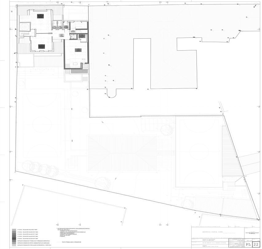 Plan of Colégio de Santa Maria by António Costa Lima Arquitectos
