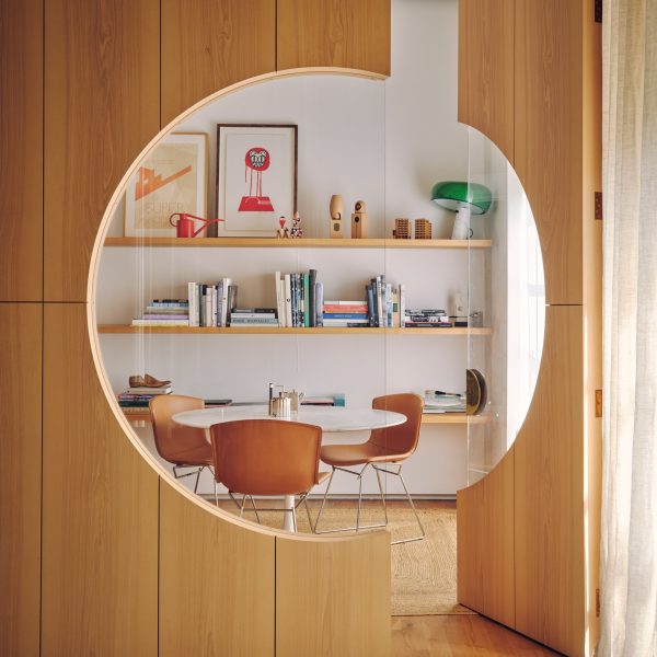 Joinery with circular cutout in Apartment 21 by Piercy & Company