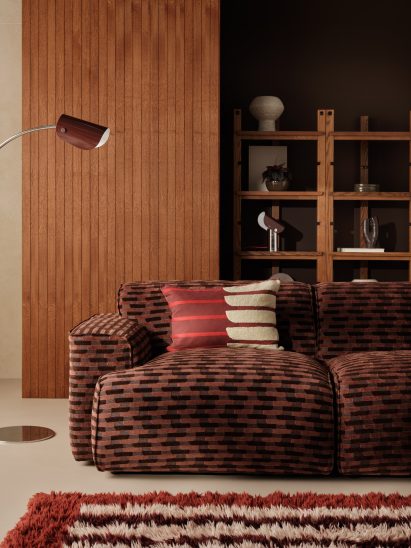 Patterned sofa