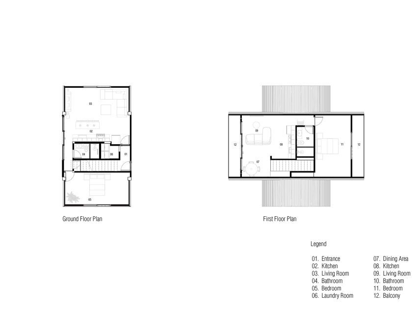 Floor plans of Casa Plus ADU in Los Angeles by Qastic