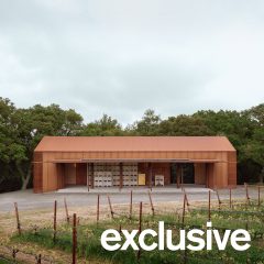 Clayton Korte creates weathering-steel barn for California winery