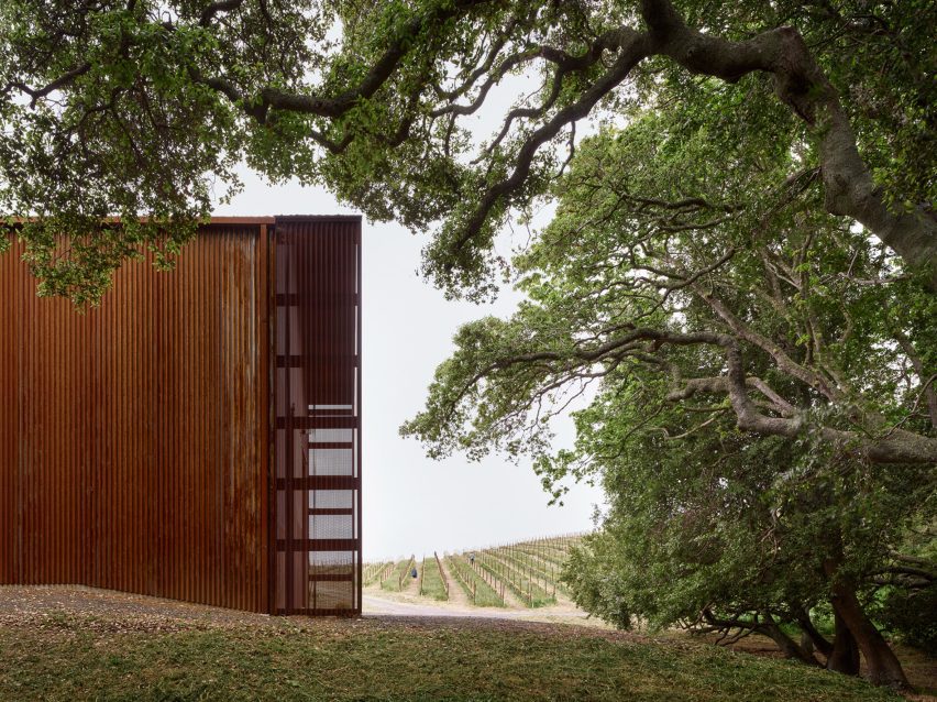 Corten steel barn