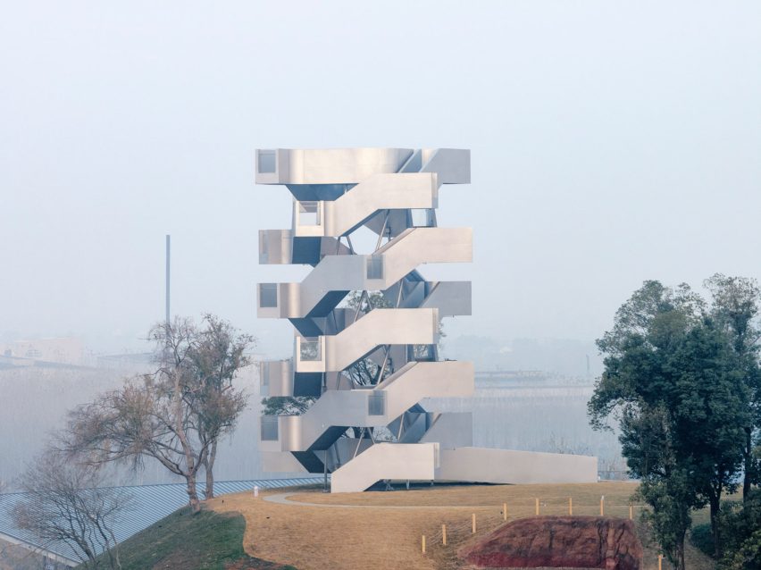 Chenhu Migratory Bird Observation Tower by Xiang Architects