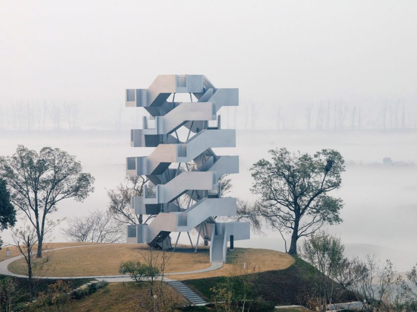 Chenhu Migratory Bird Observation Tower by Xiang Architects